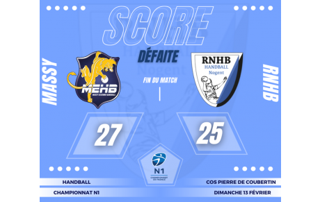 Résultat J13 : Championnat de France de Nationale 1