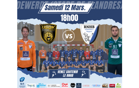 Samedi 12 Mars : J15 de Championnat de France de N1